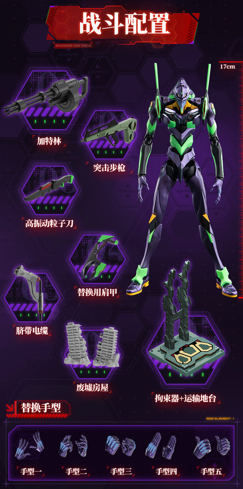 『エヴァンゲリオン』001_Blokees-Evangelion Action Edition EVA-01 プラスチックキット